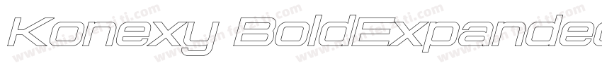 Konexy BoldExpanded字体转换